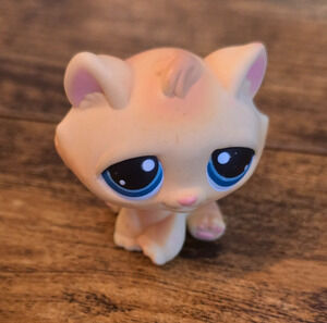 Littlest Pet Shop Crouching Cat Kitten G7 122 Apricot Advent Authentic LPS